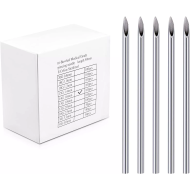 BOX OF 100 STAINLESS STEEL NEEDLES