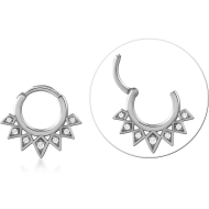 SURGICAL STEEL JEWELLED MULTI PURPOSE CLICKER PIERCING