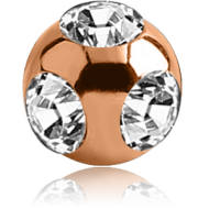 ANODISED TITANIUM MULTI OPTIMA CRYSTAL JEWELLED MICRO BALL PIERCING