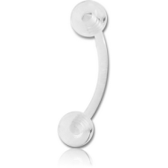 UV ACRYLIC FLEXIBLE CURVED MICRO BARBELL PIERCING