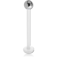 BIOFLEX MICRO LABRET WITH SURGICAL STEEL BALL PIERCING