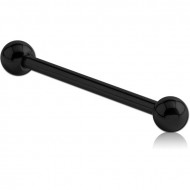 BLACK PVD COATED TITANIUM BARBELL PIERCING