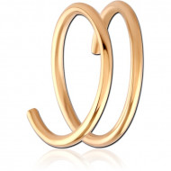 GOLD PVD 18K COATED SURGICAL STEEL NOSE RING