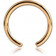 GOLD PVD COATED SURGICAL STEEL BALL CLOSURE RING PIN