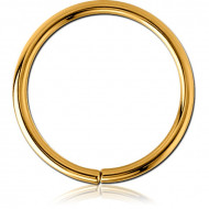 GOLD PVD COATED SURGICAL STEEL SEAMLESS RING