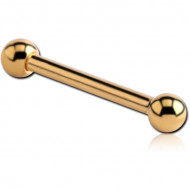 GOLD PVD COATED SURGICAL STEEL MICRO BARBELL PIERCING