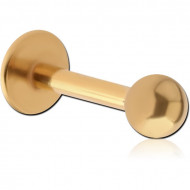 GOLD PVD COATED SURGICAL STEEL MICRO LABRET