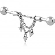 SURGICAL STEEL INDUSTRIAL BARBELL