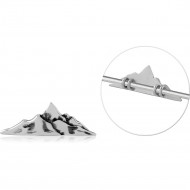 SURGICAL STEEL ADJUSTABLE SLIDING CHARM FOR INDUSTRIAL BARBELL PIERCING