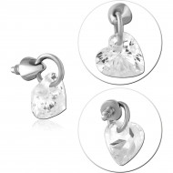 SURGICAL STEEL JEWELED MICRO ATTACHMENT FOR 1.2MM INTERNALLY THREADED PINS PIERCING