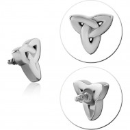 SURGICAL STEEL MICRO ATTACHMENT FOR 1.2MM INTERNALLY THREADED PINS PIERCING