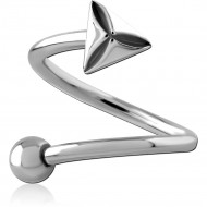 SURGICAL STEEL MICRO BODY SPIRAL PIERCING