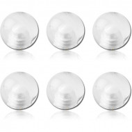 PACK OF 6 UV MICRO BALLS PIERCING