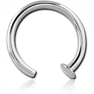 SURGICAL STEEL OPEN NOSE RING