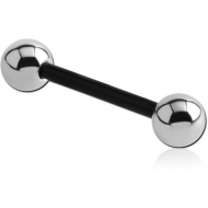 PTFE BARBELL WITH SURGICAL STEEL BALLS