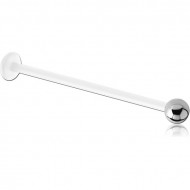 PTFE MICRO LABRET WITH SURGICAL STEEL BALL PIERCING