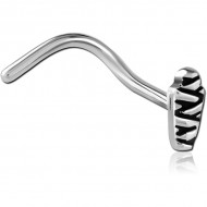 SURGICAL STEEL CURVED NOSE STUD PIERCING