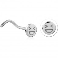 SURGICAL STEEL CURVED NOSE STUD PIERCING