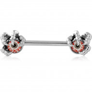 SURGICAL STEEL NIPPLE BAR PIERCING