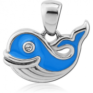 SURGICAL STEEL PENDANT - DOLPHIN