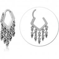 SURGICAL STEEL JEWELED MULTI PURPOSE CLICKER PIERCING