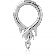 SURGICAL STEEL HINGED SEGMENT CLICKER PIERCING