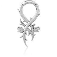 SURGICAL STEEL HINGED SEGMENT CLICKER PIERCING