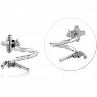 SURGICAL STEEL BODY SPIRAL PIERCING