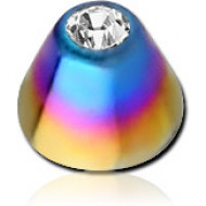 ANODISED TITANIUM VALUE JEWELED MICRO CONE