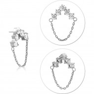 TITANIUM JEWELED THREADLESS TOPS ATTACHMENT PIERCING