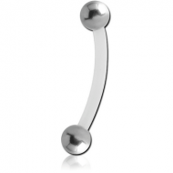 BIOFLEX CURVED MICRO BARBELL WITH STEEL BALLS PIERCING