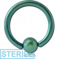 STERILE ANODISED SURGICAL STEEL BALL CLOSURE RING PIERCING