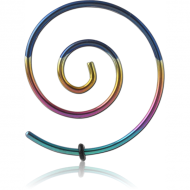 ANODISED SURGICAL STEEL WIRE EAR SPIRAL