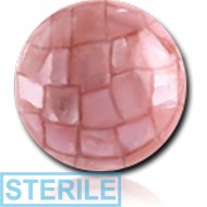 STERILE EPOXY COATED SYNTHETIC MOTHER OF PEARL MOSAIC BALL PIERCING