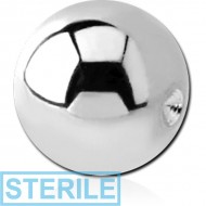 STERILE SURGICAL STEEL BALL FOR BALL CLOSURE RING BIG GAUGE PIERCING