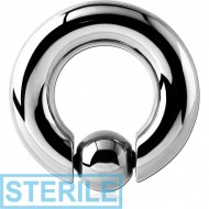 STERILE SURGICAL STEEL SPRING CLOSURE RING PIERCING