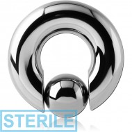 STERILE SURGICAL STEEL BALL CLOSURE RING WITH POP OUT BALL PIERCING