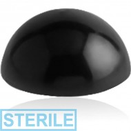 STERILE BLACK PVD COATED SURGICAL STEEL HALF BALL