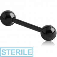 STERILE BLACK PVD SURGICAL STEEL MICRO BARBELL
