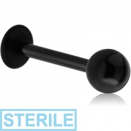 STERILE BLACK PVD SURGICAL STEEL MICRO LABRET PIERCING