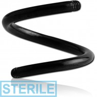 STERILE BLACK PVD COATED SURGICAL STEEL MICRO BODY SPIRAL PIN