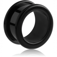 BLACK PVD COATED STAINLESS STEEL ROUND-EDGE THREADED TUNNEL