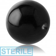 STERILE BLACK PVD COATED TITANIUM BALL FOR BALL CLOSURE RING PIERCING