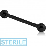 STERILE BLACK PVD COATED TITANIUM BARBELL