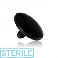 STERILE BLACK PVD COATED TITANIUM DISC FOR 1.6MM INTERNALLY THREADED PINS