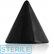 STERILE BLACK PVD COATED TITANIUM MICRO CONES