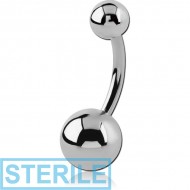 STERILE SURGICAL STEEL NAVEL BANANA PIERCING