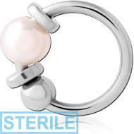 STERILE SURGICAL STEEL SEAMLESS RING PIERCING