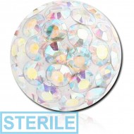 STERILE EPOXY COATED CRYSTALINE JEWELLED BALL PIERCING