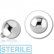 STERILE SURGICAL STEEL BALL FOR 1.6MM INTERNALLY THREADED PIN PIERCING